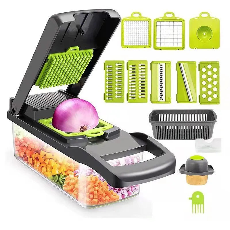 All-in-1 Vegetable Chopper, Slicer & Cutter for Kitchen
