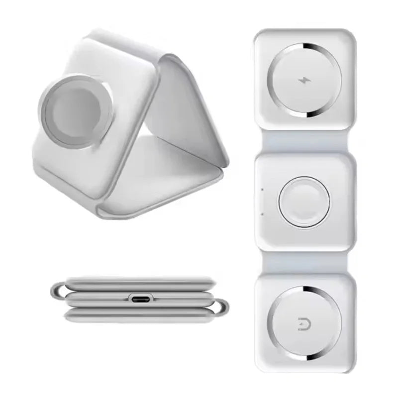 3-in-1 Foldable Magnetic Wireless Charging Station