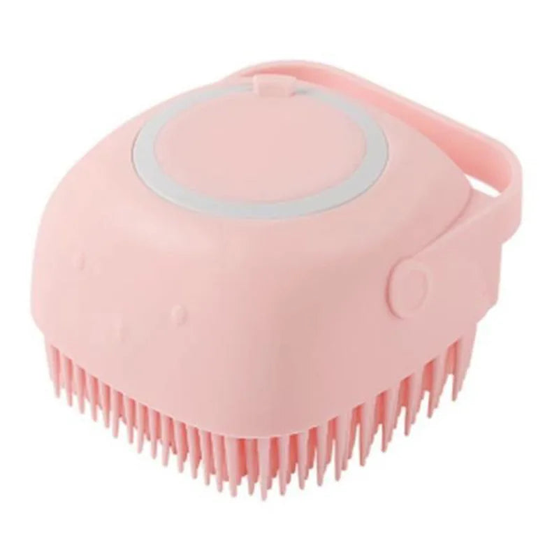 2-in-1 Silicone Pet Bath Brush & Shampoo Dispenser