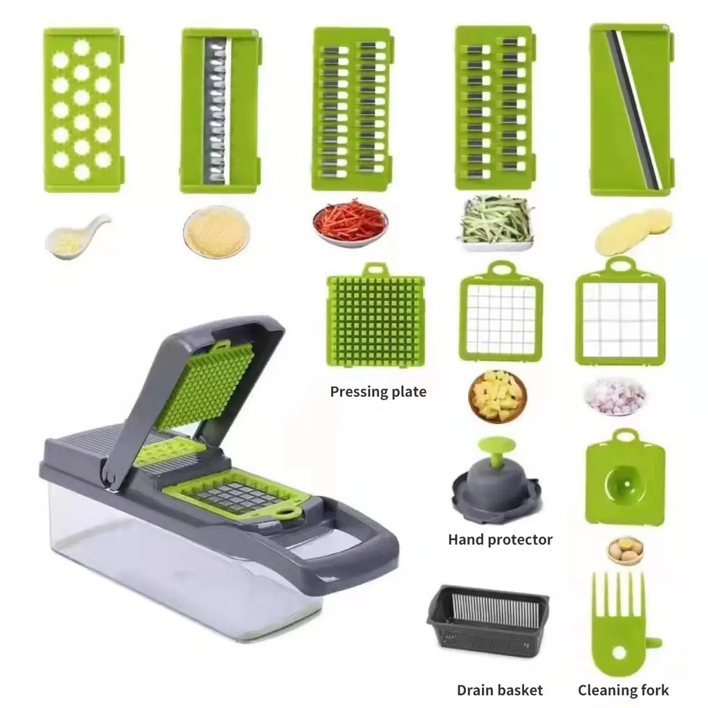 All-in-1 Vegetable Chopper, Slicer & Cutter for Kitchen