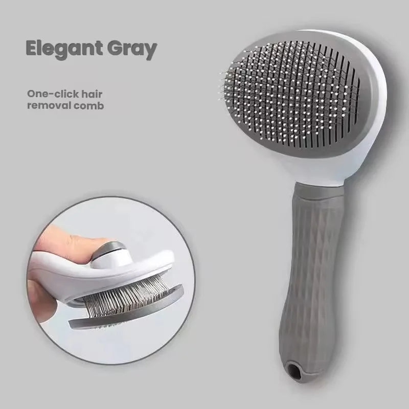 Pets Brush for Shedding, Self Cleaning Brush for Long & Short Hair