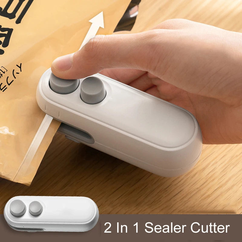 2-in-1 Magnetic Mini Bag Sealer & Cutter (USB Rechargeable)