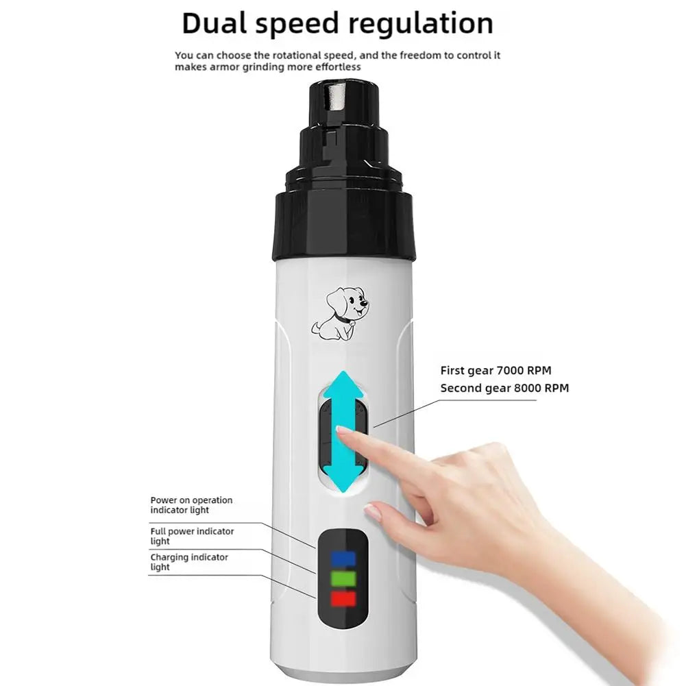 Electric Pet Nail Clipper USB Charging Dog Nail