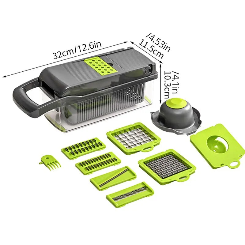 All-in-1 Vegetable Chopper, Slicer & Cutter for Kitchen