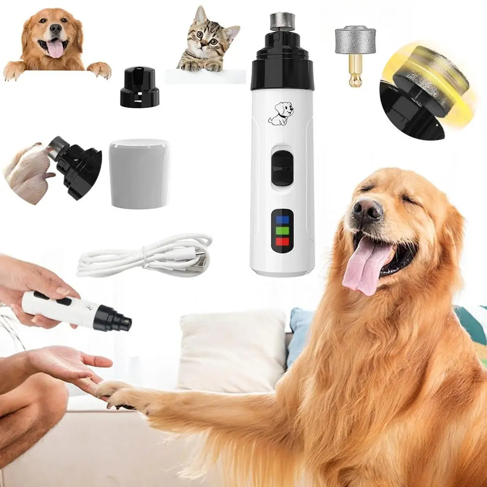Electric Pet Nail Clipper USB Charging Dog Nail
