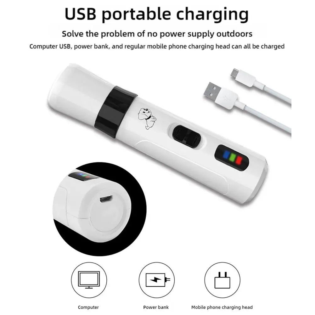 Electric Pet Nail Clipper USB Charging Dog Nail
