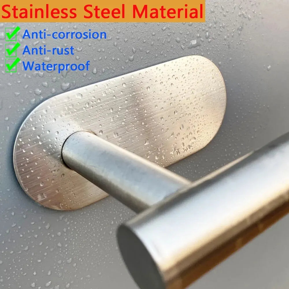 Kitchen Paper Towel Holder Adhesive Tissue Hanger Toilet Roll Paper